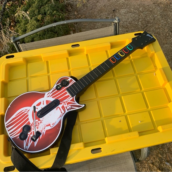 Guitar Hero Les Paul Aerosmith Wireless Controller Xbox 360 Not Tested